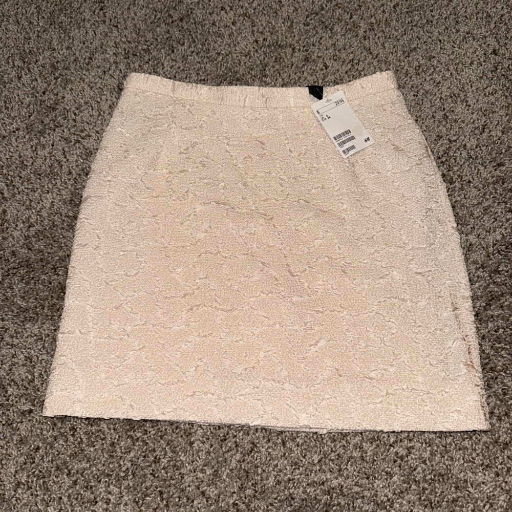 H&M Mini Pencil Skirt with Gold Zipper